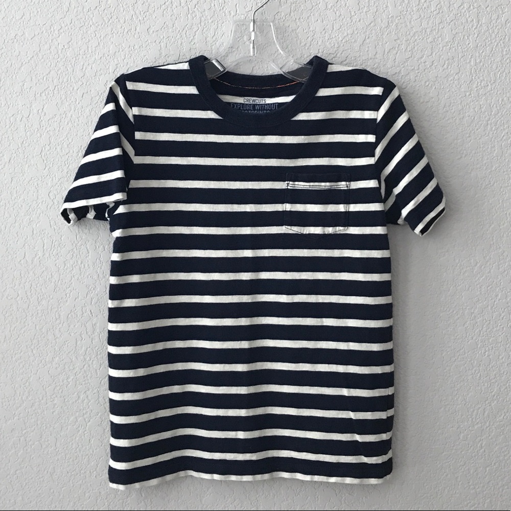 Crewcuts Boys Short Sleeve Stripe Tee Size 10